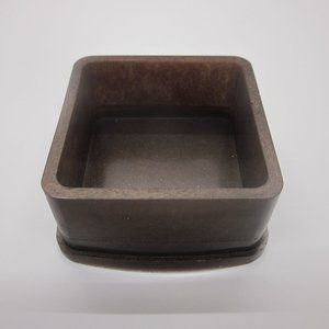 Small Brown Square Trinket Bowl